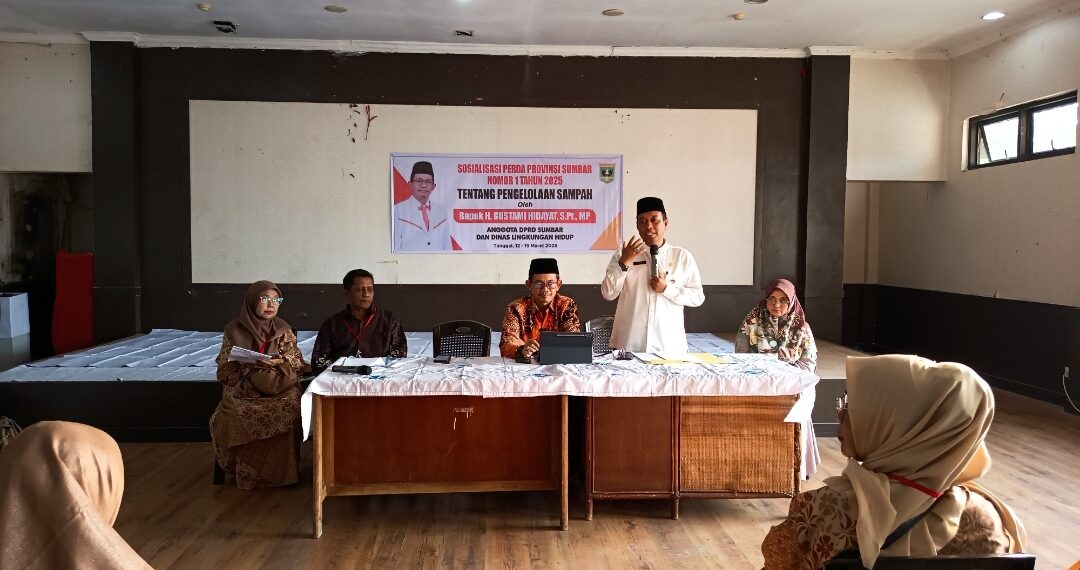 Gustami Hidayat Sosialisasikan Perda Pengelolaan Sampah, Ajak Masyarakat Pilah Sampah dari Rumah. 